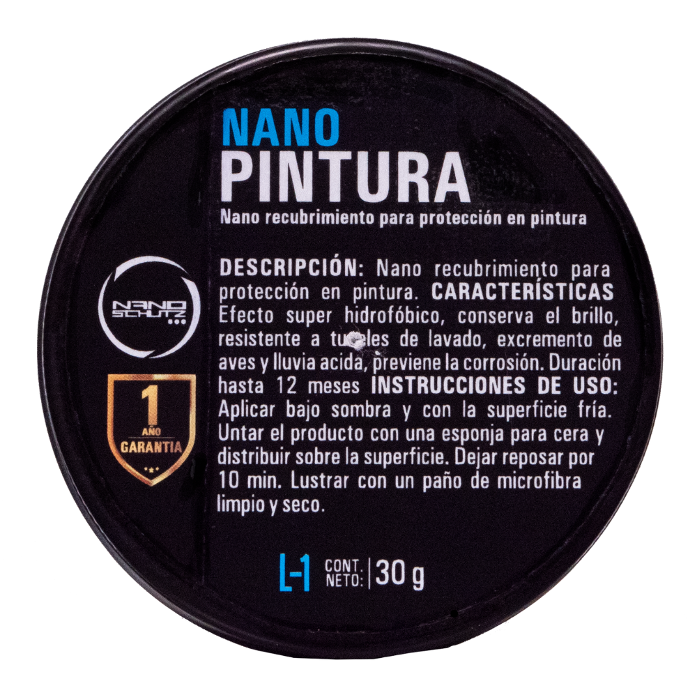 Nano Pintura- Nanorecubrimiento para pintura automotriz con 1 año de protección