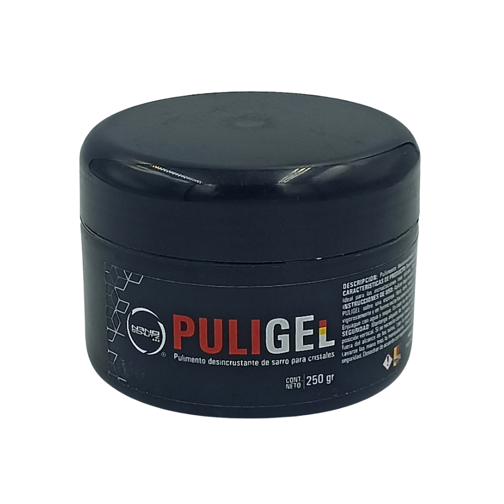 Puligel 250gr - Pulimento desincrustante de sarro y lluvia ácida para cristales